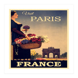 Paris France Travel Poster (Print Only) thumbnail