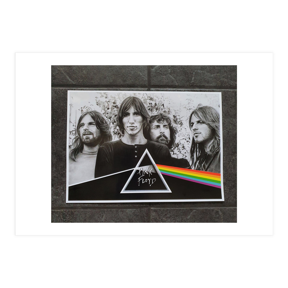 Pink Floyd DSOTM Pencil Portrait Print (Print Only)