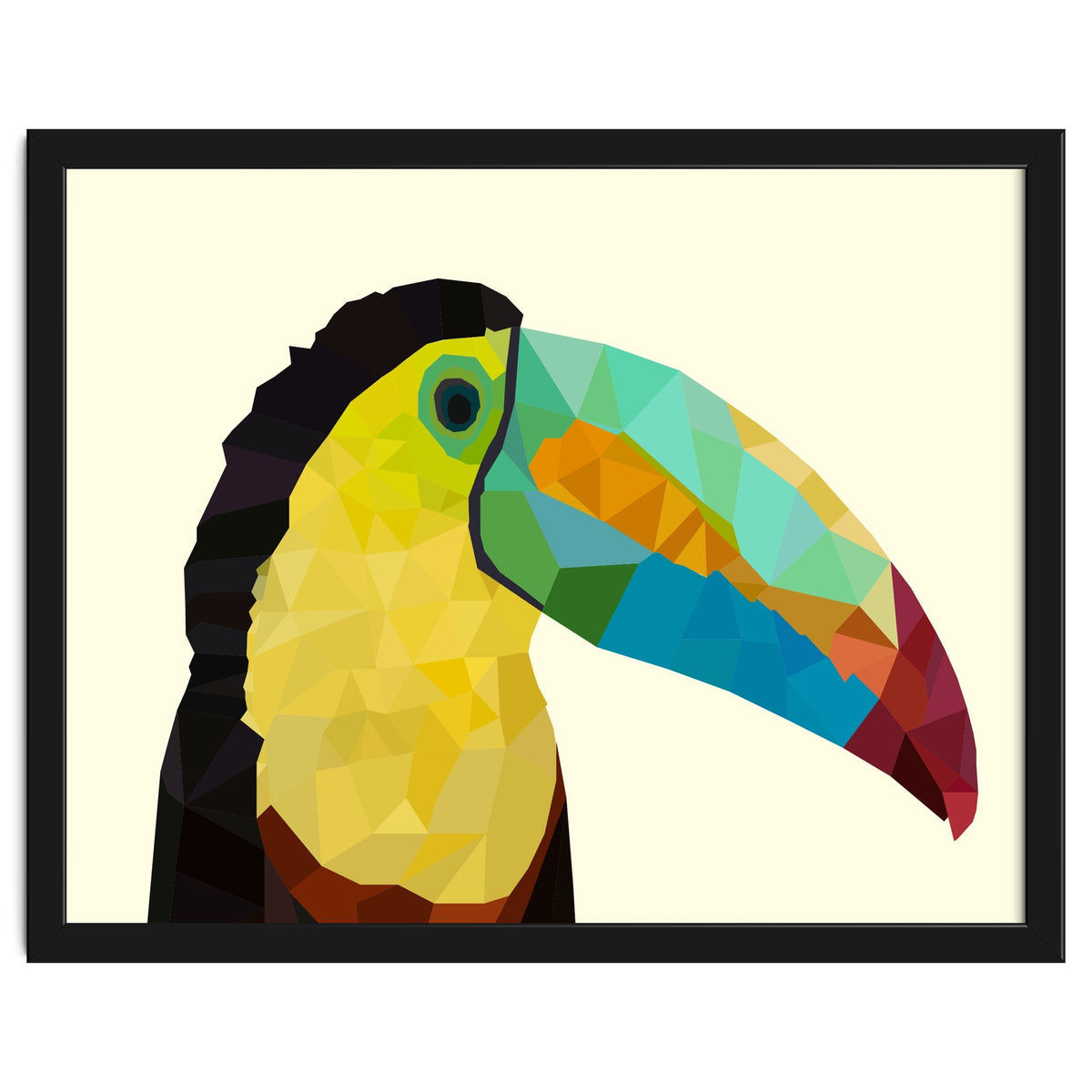 Toucan Bird Low Poly Art