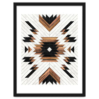 Urban Tribal Pattern No.5 - Aztec - Concrete and Wood