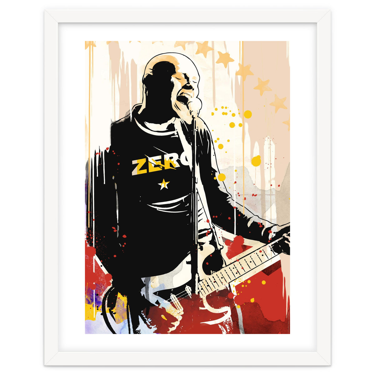Billy Corgan pop art poster