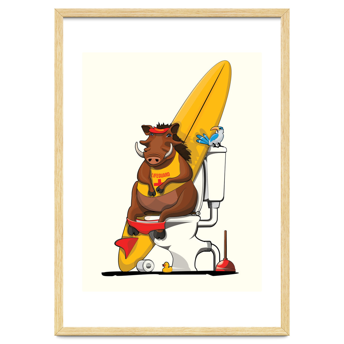 Warthog on the Toilet, Funny Bathroom Humour