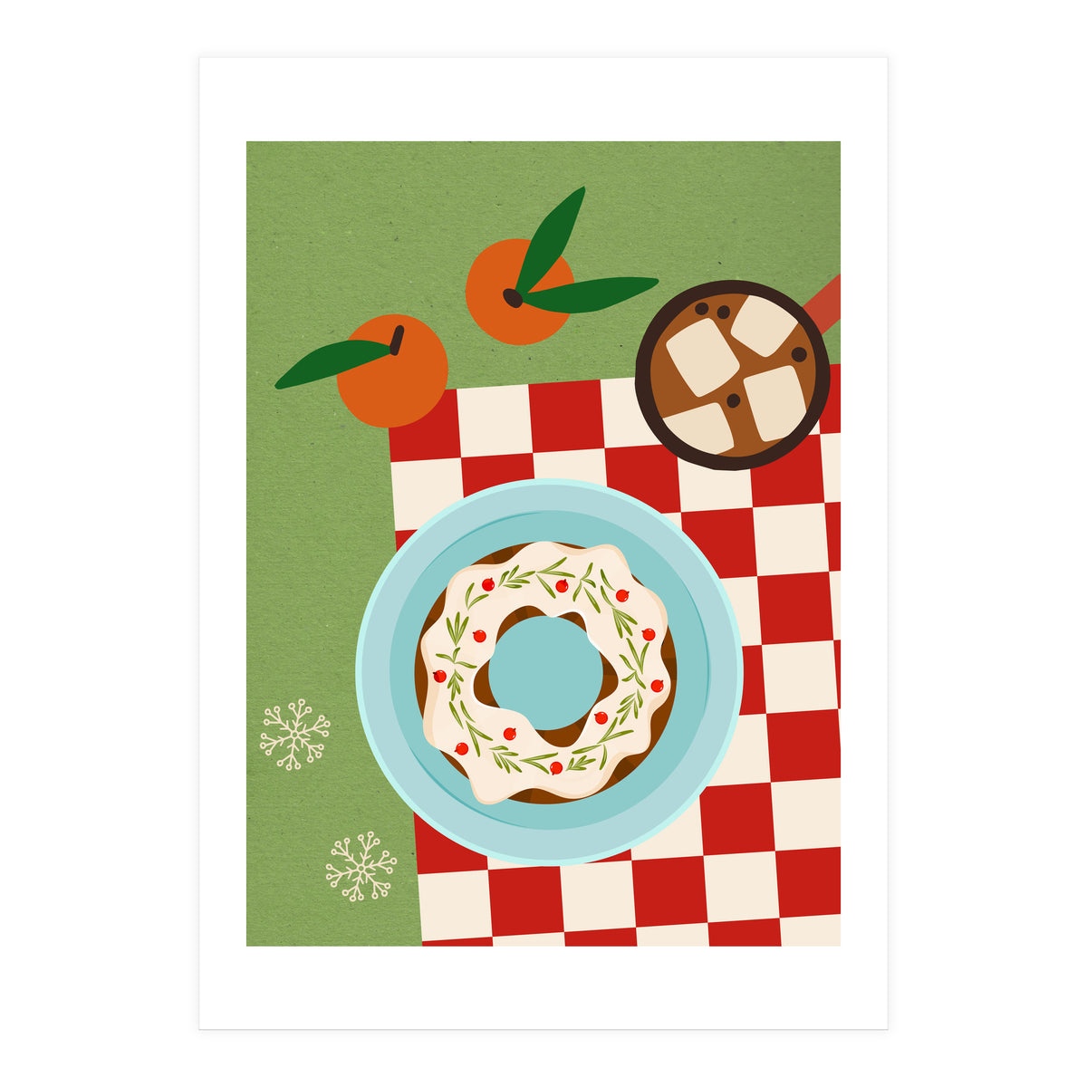 Christmas Wreath Cake (Print Only)