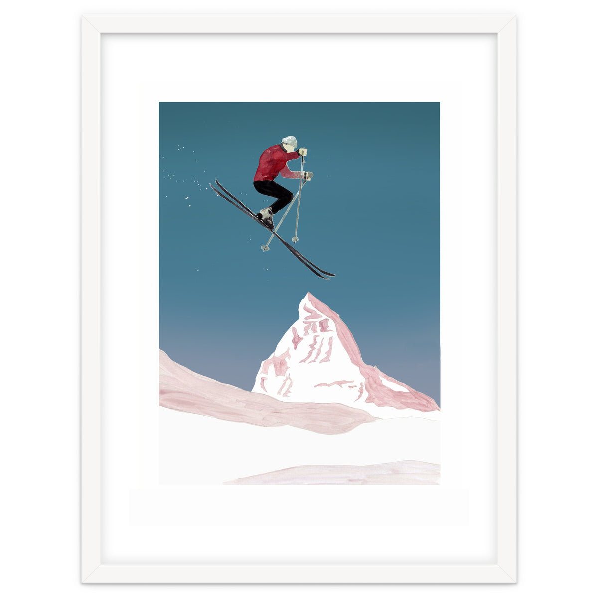 Mountain Love Skier