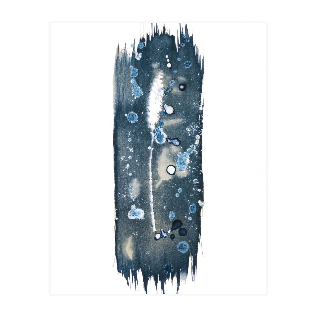 Indigo Blue Botanical Leaves No. 18 (Print Only)