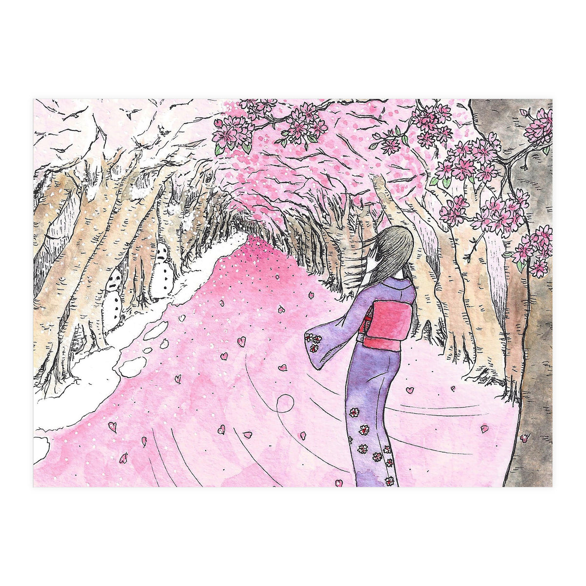 Cherry Blossom Flurry (Print Only)