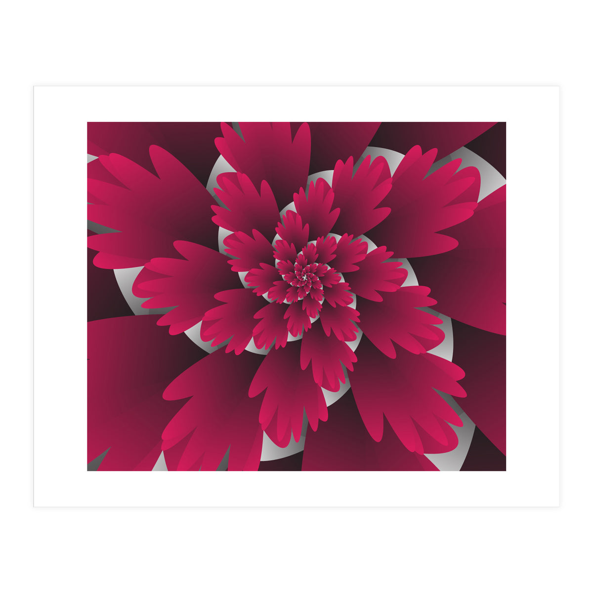 3D Pink Leaf Blooms (Print Only)