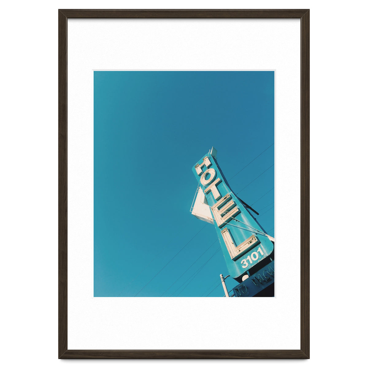 Hotel sign in California