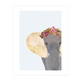 Angelic Boho Elephant Portrait (Print Only) thumbnail