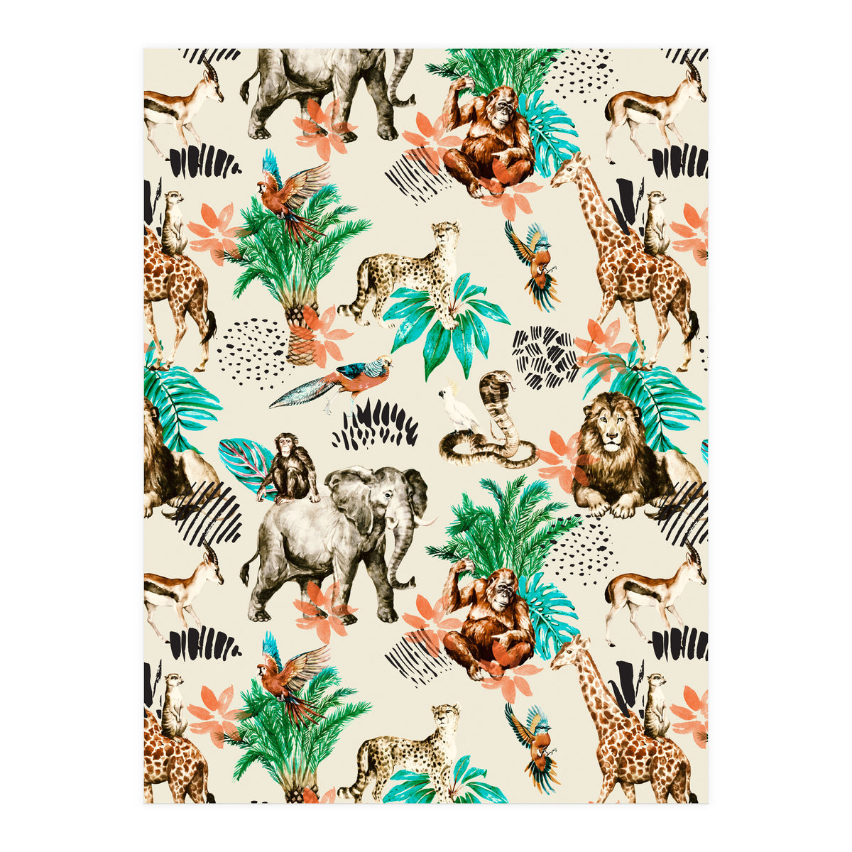 Wild animals 01 (Print Only)