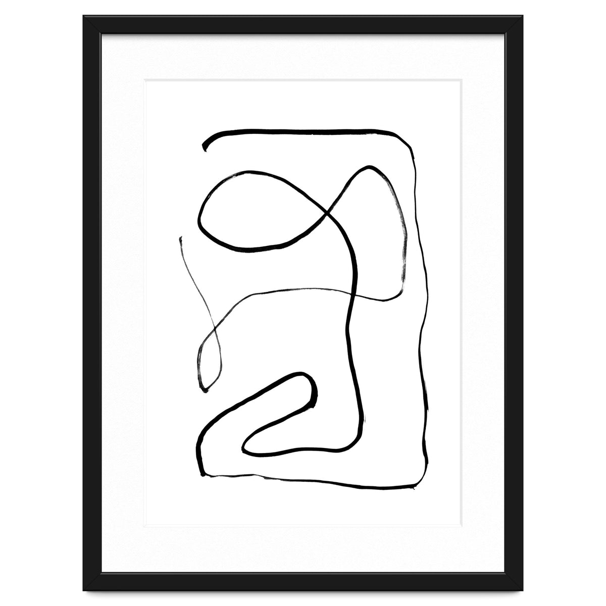 Mid-Century Line Art Print #2