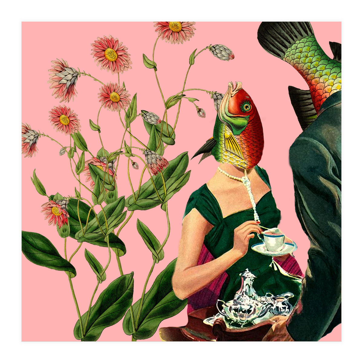 Fish Soul Mate Pink (Print Only)