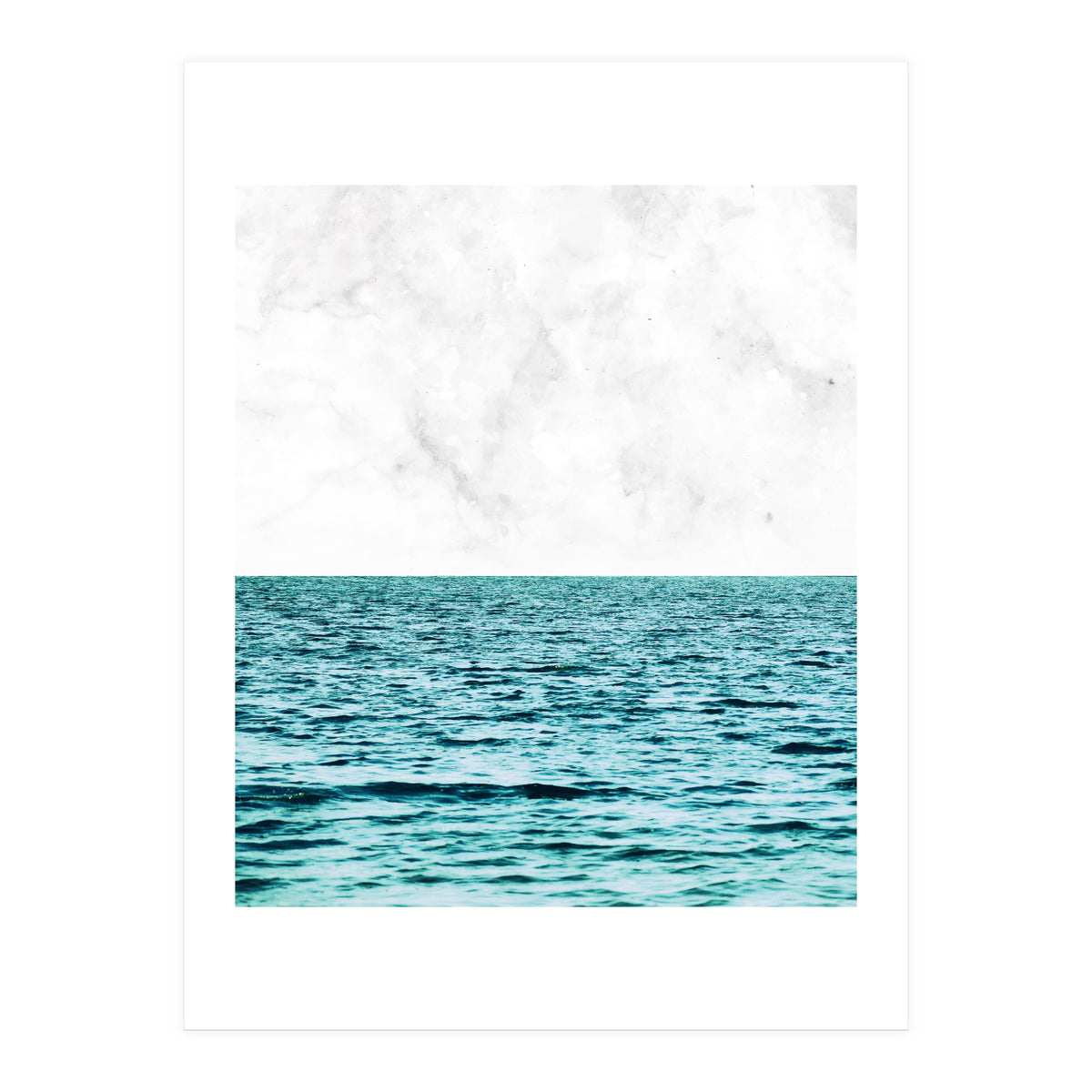 Ocean + Marble Ii (Print Only)