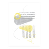 Watercolor Shapes No. 3 | Illuminating Yellow & Ultimate Grey (Print Only) thumbnail