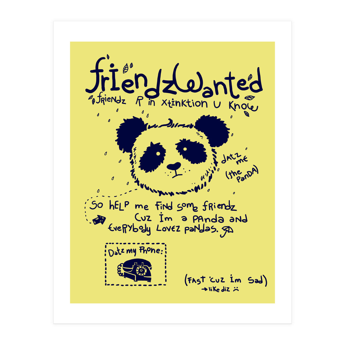 Friendz Wanted (Print Only)