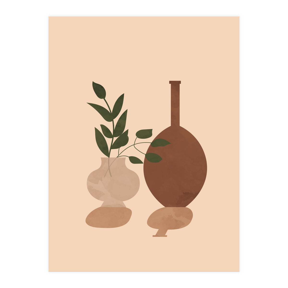 Potted Plant Scandinavian Botanical (Print Only)