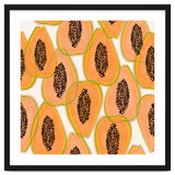 Papaya Cravings | Pastel Watercolor Tropical Fruit Food Painting | Juicy Sweet Illustration thumbnail