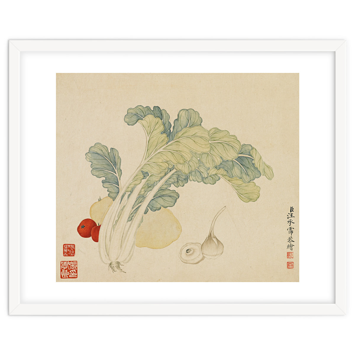 Wang Chengyu ~flowers, Vegetables, Chinese Cabbage, Potatoes, Garlic, Tomatoes, Vegetables