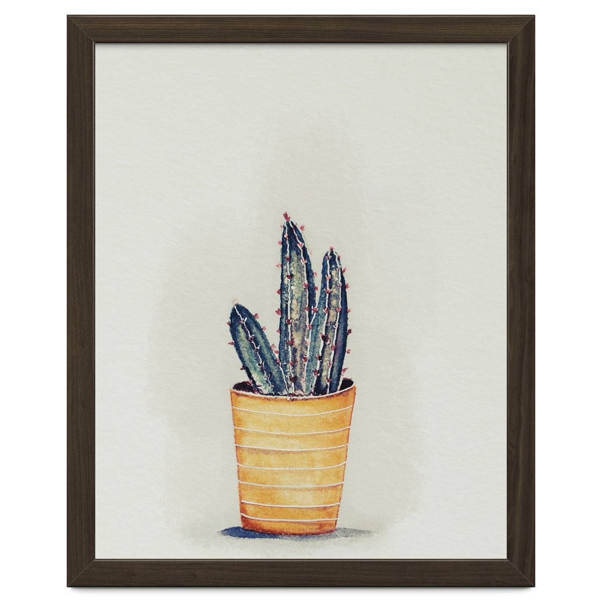 Cactus in yellow pot