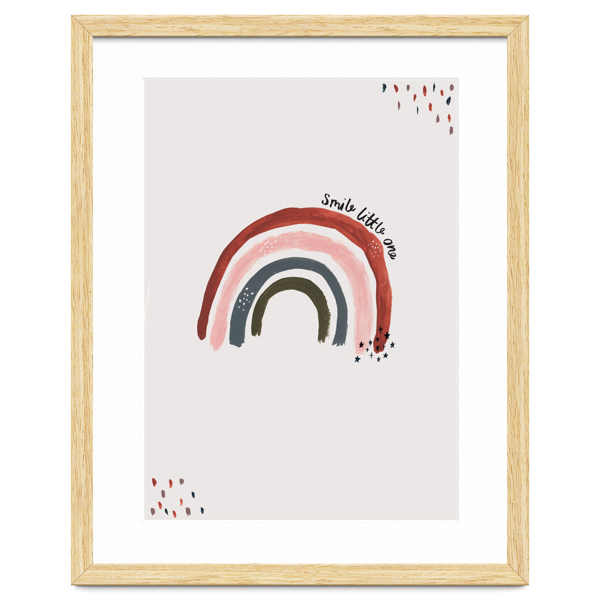 Smile Little One Rainbow Portrait