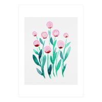 Simple pink flowers (Print Only)