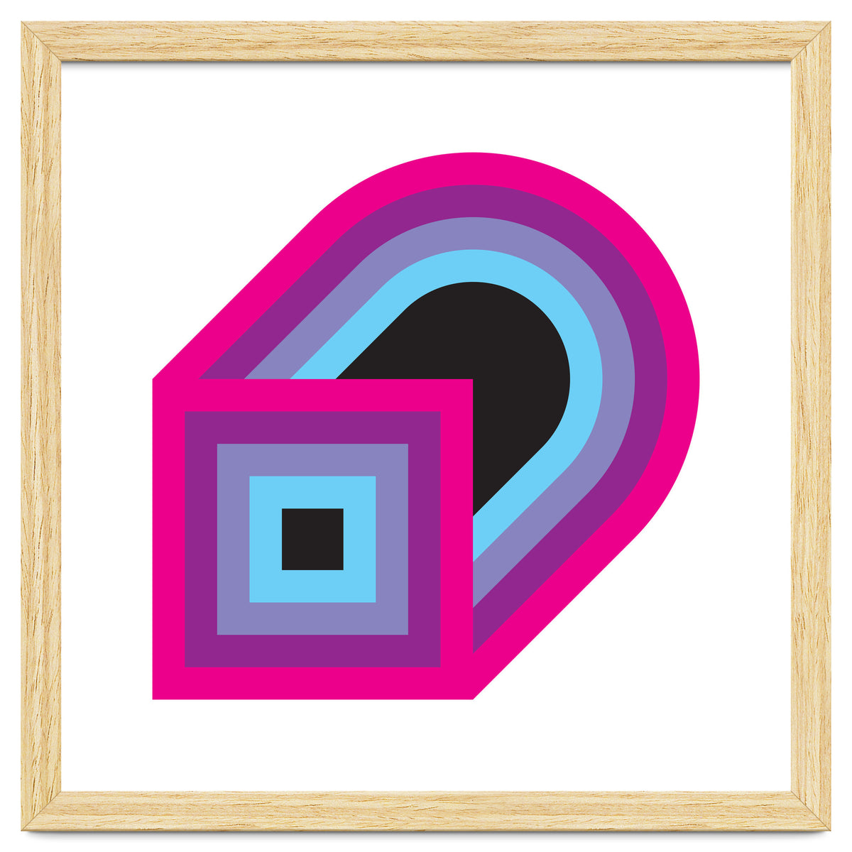 Geometric Shapes No. 41 - purple, blue & lilac