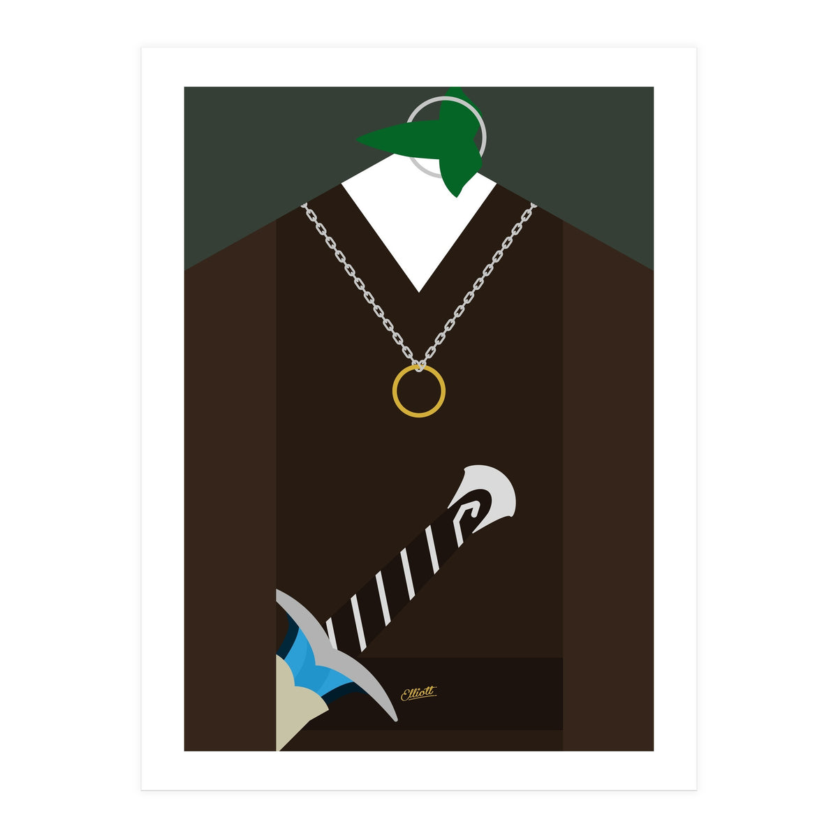 Frodo B and the One Ring (Print Only)