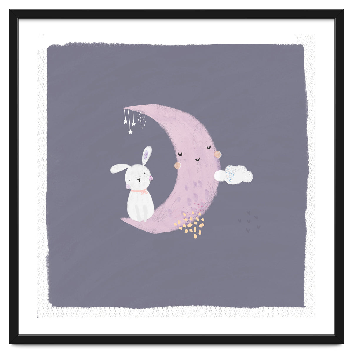 Baby Bunny And Moon
