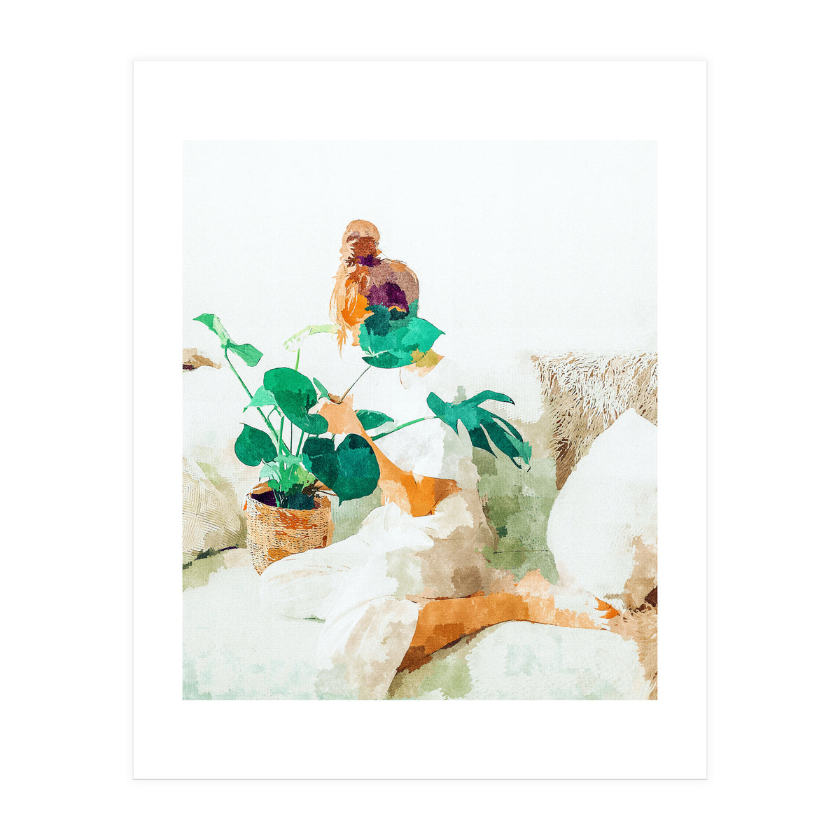 Me And Monstera (Print Only)