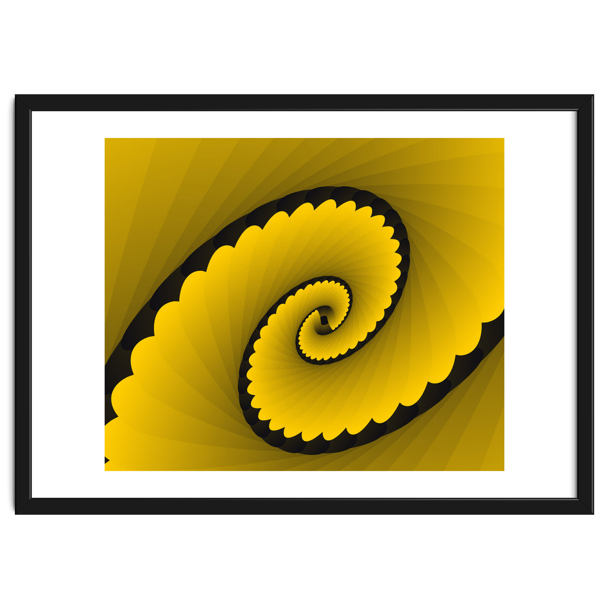 Abstract Floral Yellow