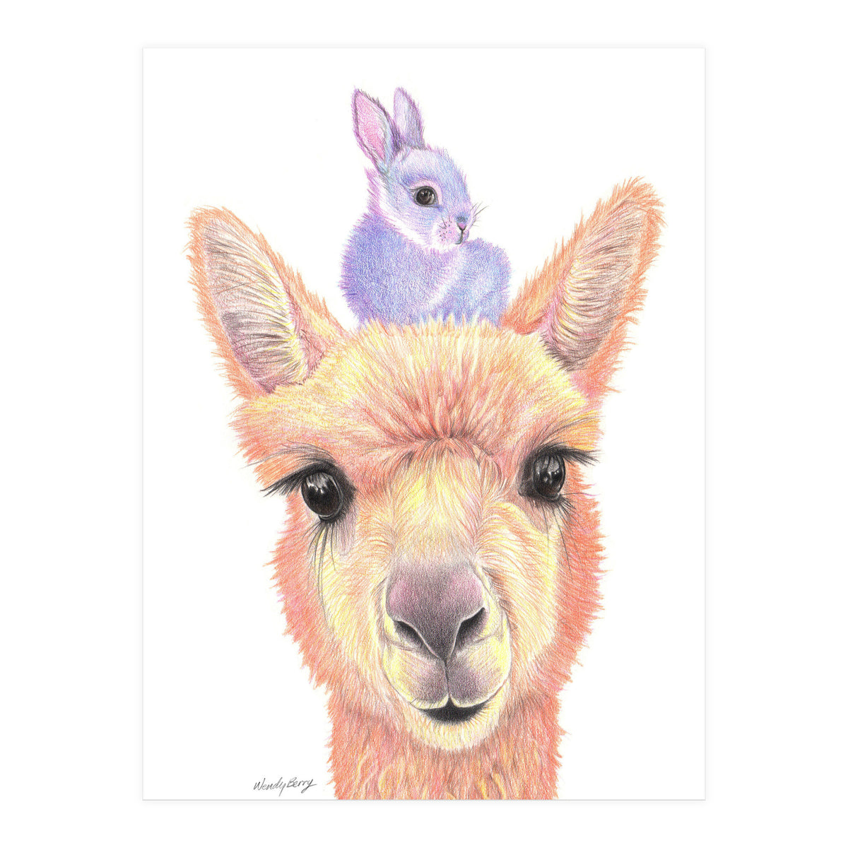 Alpaca and Bunny (Print Only)