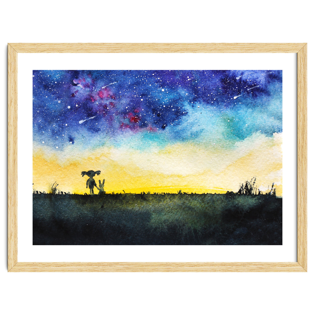 Baby girl's wishes || watercolor for nursery, kids room