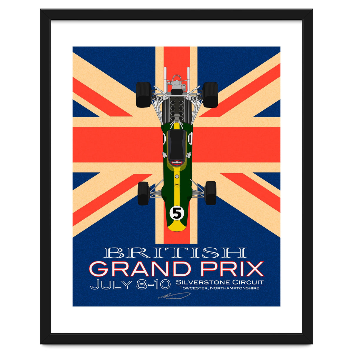 British Grand Prix poster