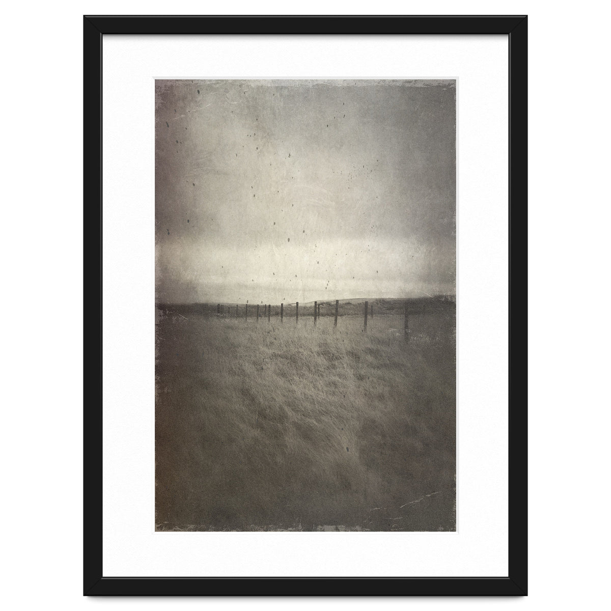 Bleak winter landscape of Saddleworth Moor