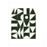 My Favorite Geometric Patterns No.15 - Deep Green (Print Only)