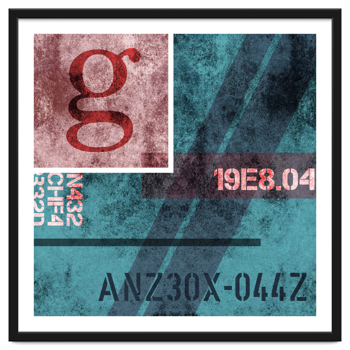 Abstract Industrial Blue