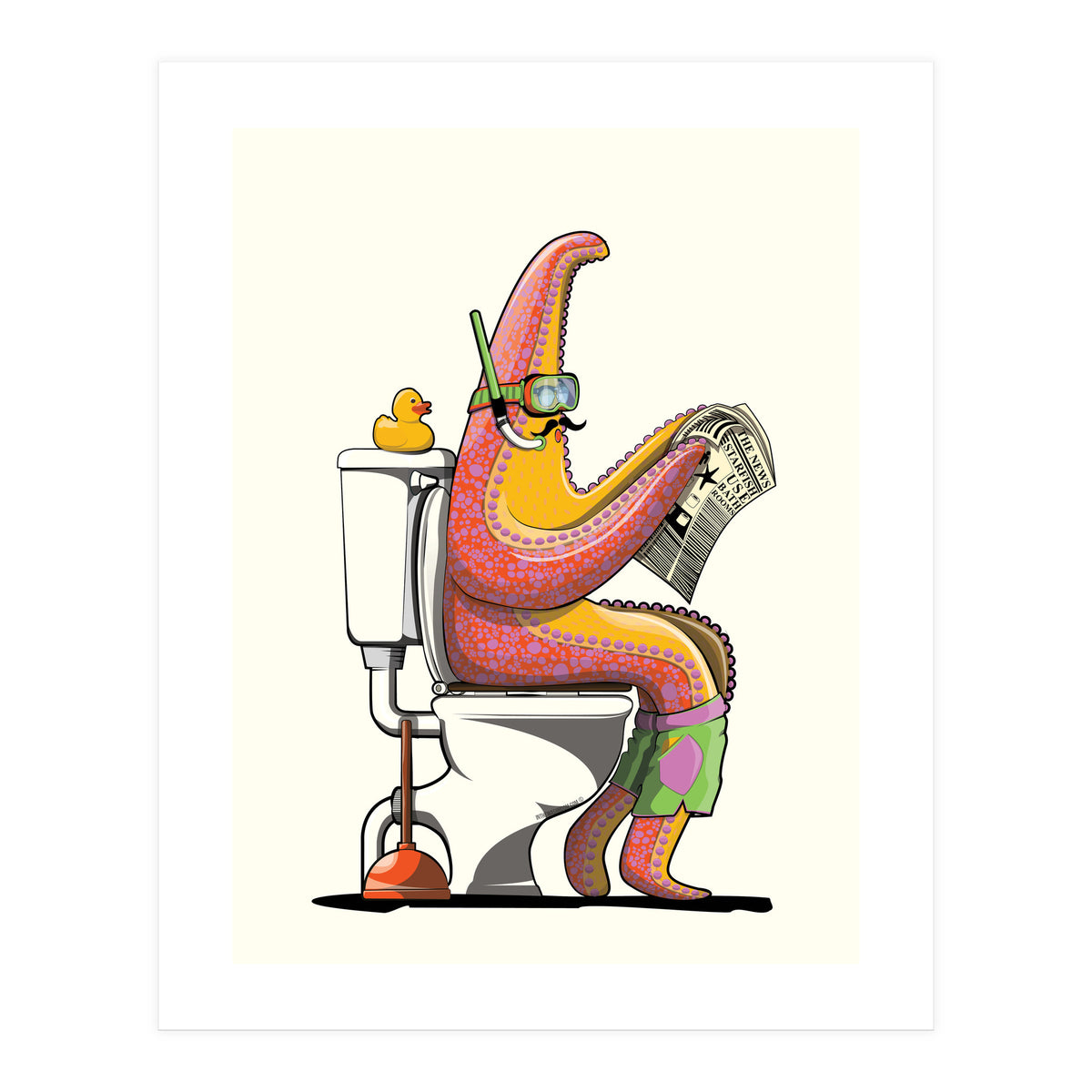 Starfish on the Toilet (Print Only)