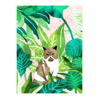 Tropical Glam Cat (Print Only)
