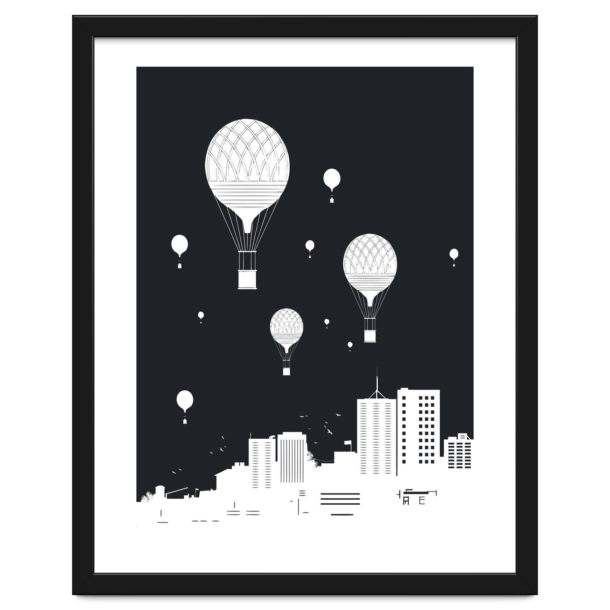 Balloons And The City (dark version)