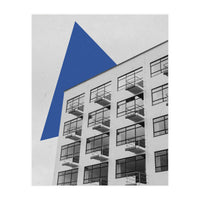 Geometry In Architecture Blue Triangle (Print Only)