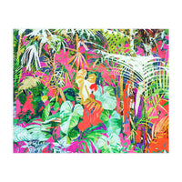 Find Me Where The Tropical Things Are | Jungle Botanical Palm Colorful Painting (Print Only)