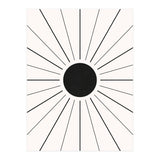 SUN IN LINES - BLACK (Print Only) thumbnail