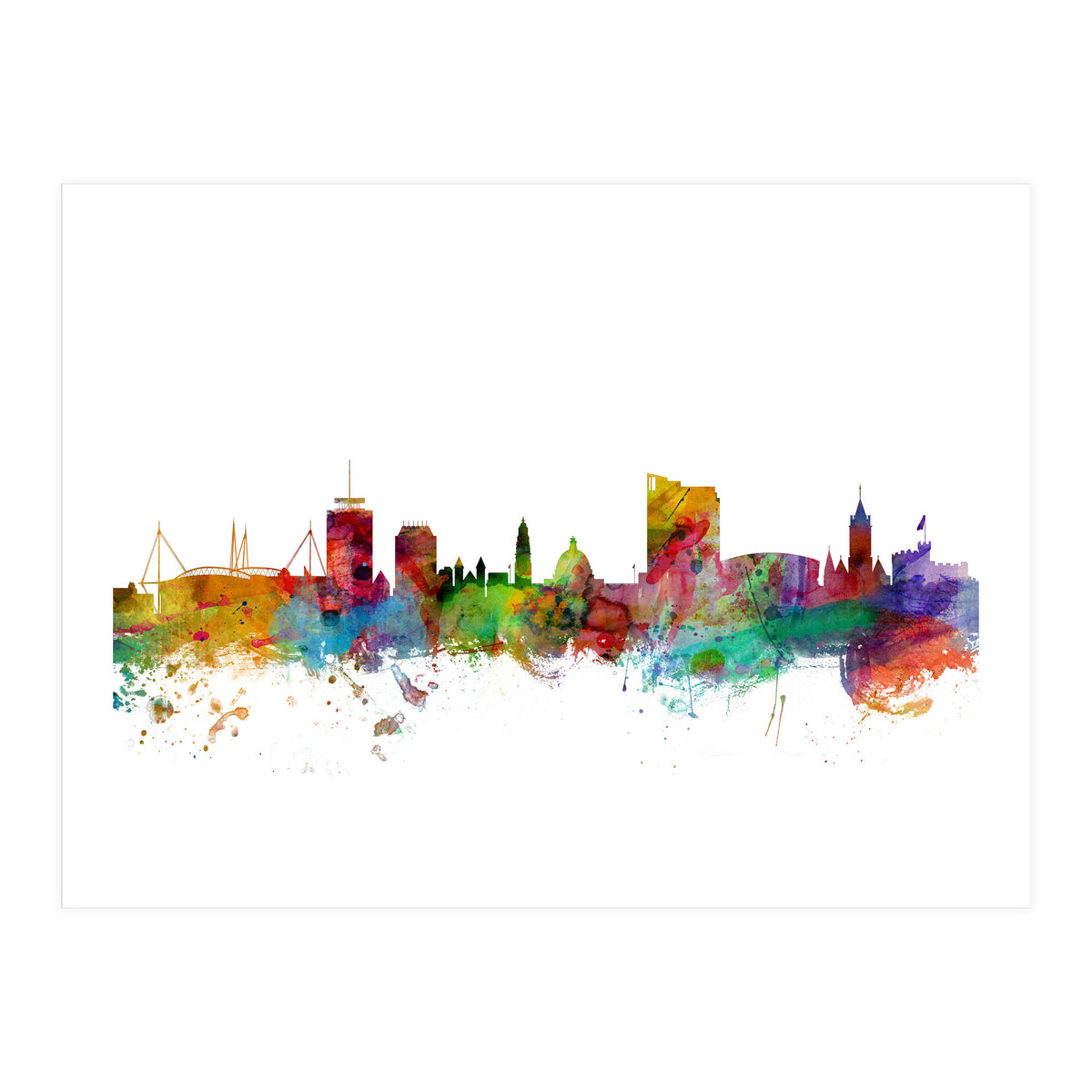 Cardiff Wales Skyline (Print Only)