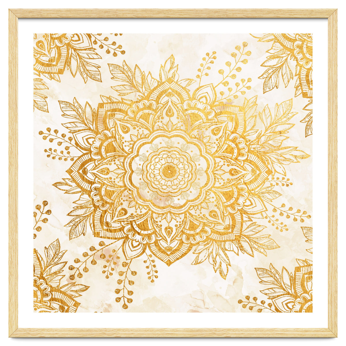 Queen Starring of Mandala-Gold Sunflower I