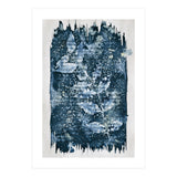 Indigo Blue Botanical Leaves No. 1 (Print Only) thumbnail