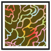 Colorful Wavy Lines Pattern \\ Multicolor Gradient
