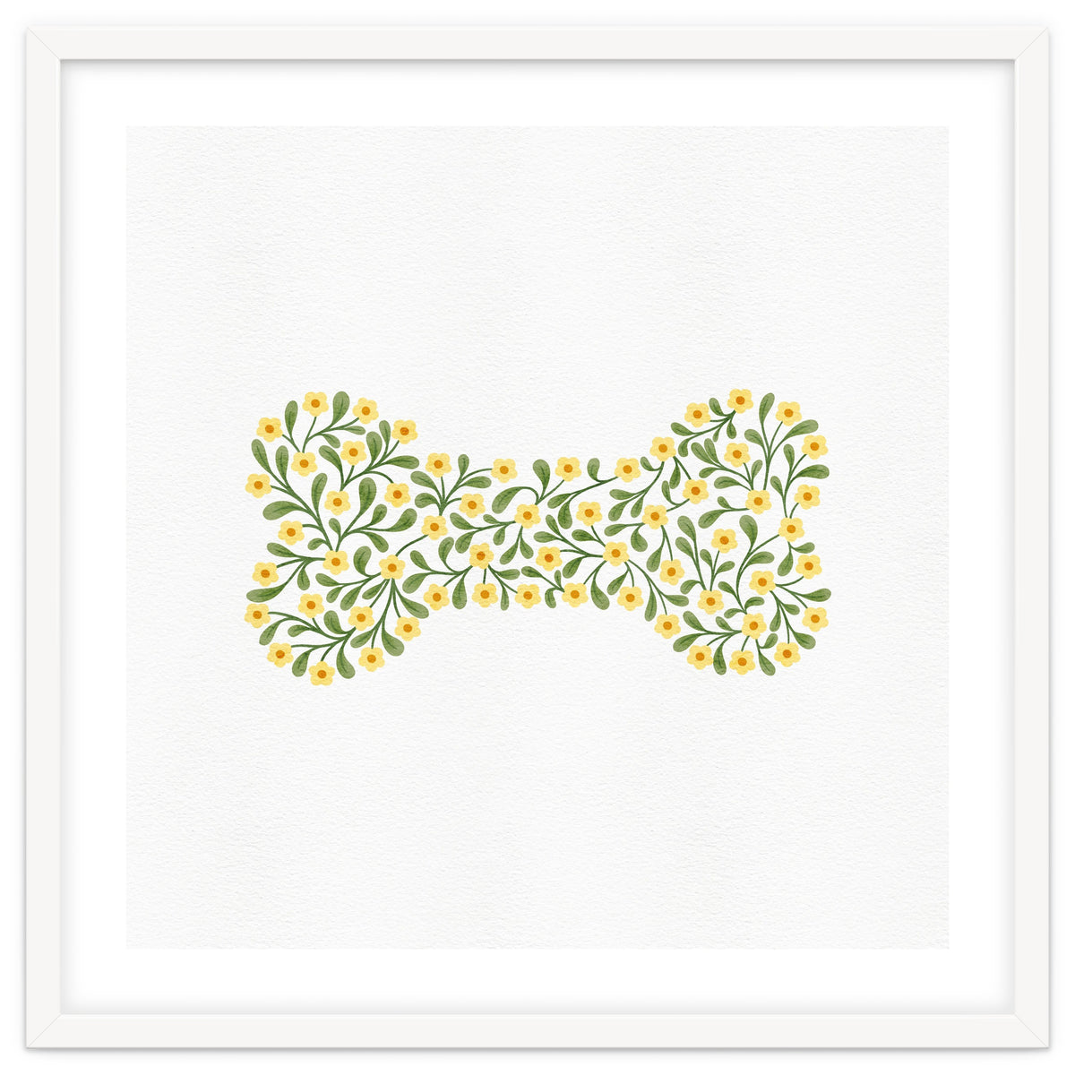 Floral Dog Bone