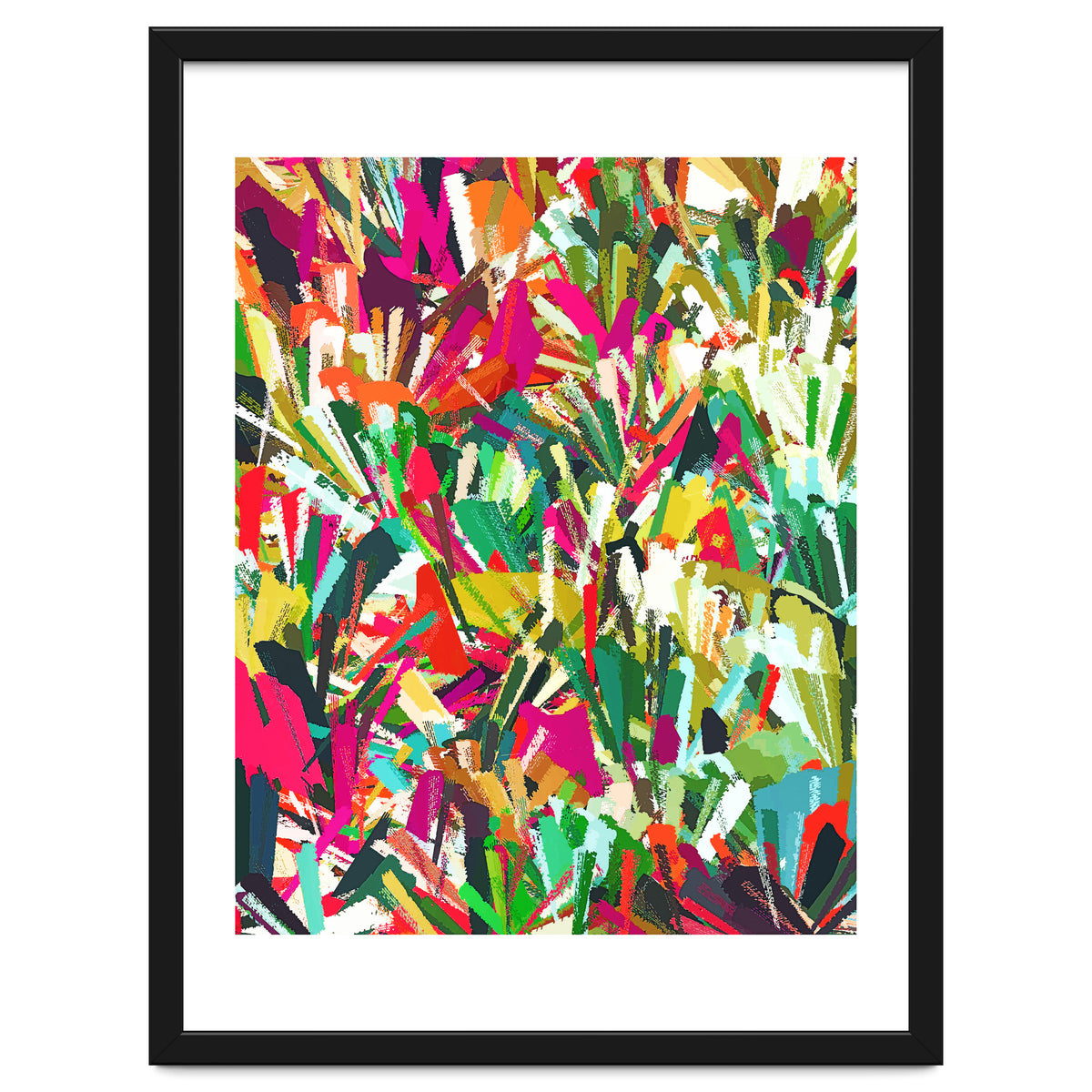 Sparks of Emotions, Abstract Eclectic Colorful Expression Painting, Pop of Color Modern Bohemian Illustration