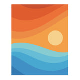 Colorful abstract landscape (Print Only) thumbnail