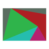 Geometric Shapes No. 19 -  green, magenta & blue (Print Only) thumbnail